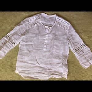 120% LINO WHITE LINEN SHIRT